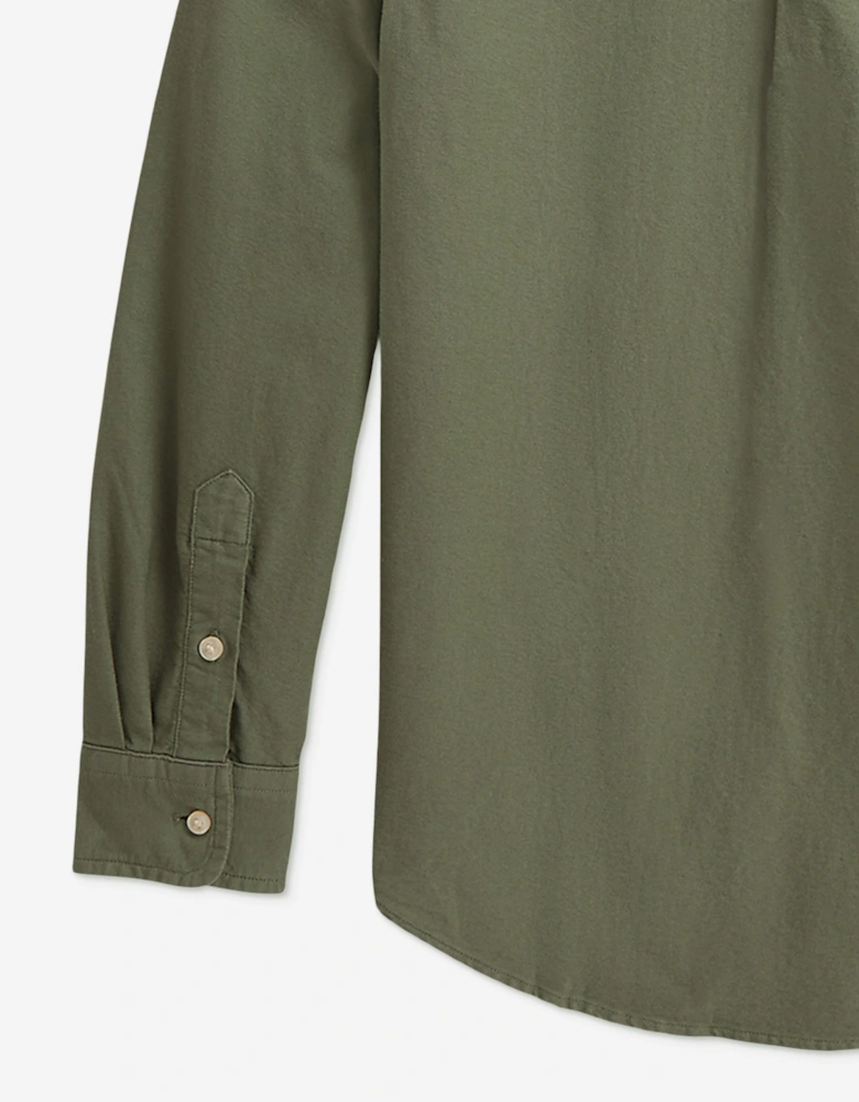 Ralph Lauren Boys Cotton Oxford Shirt in Green