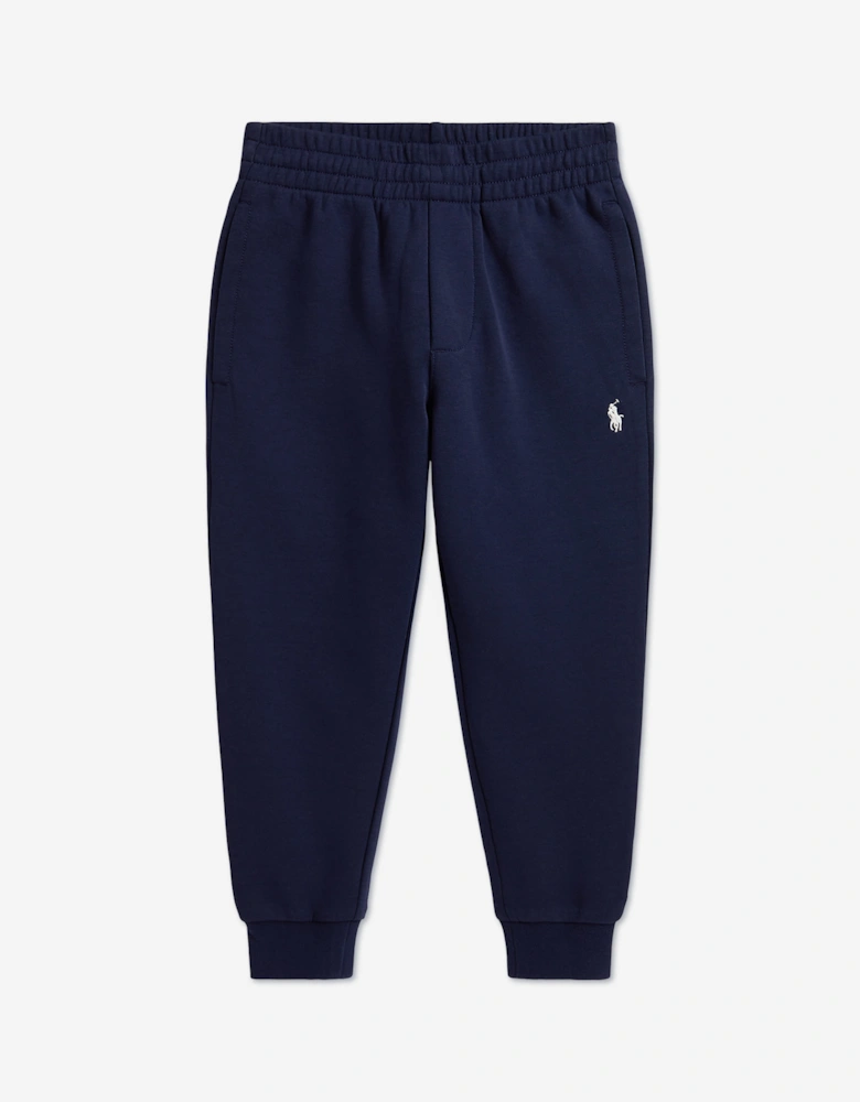 Ralph Lauren Boys Double Knit Tech Joggers in Navy