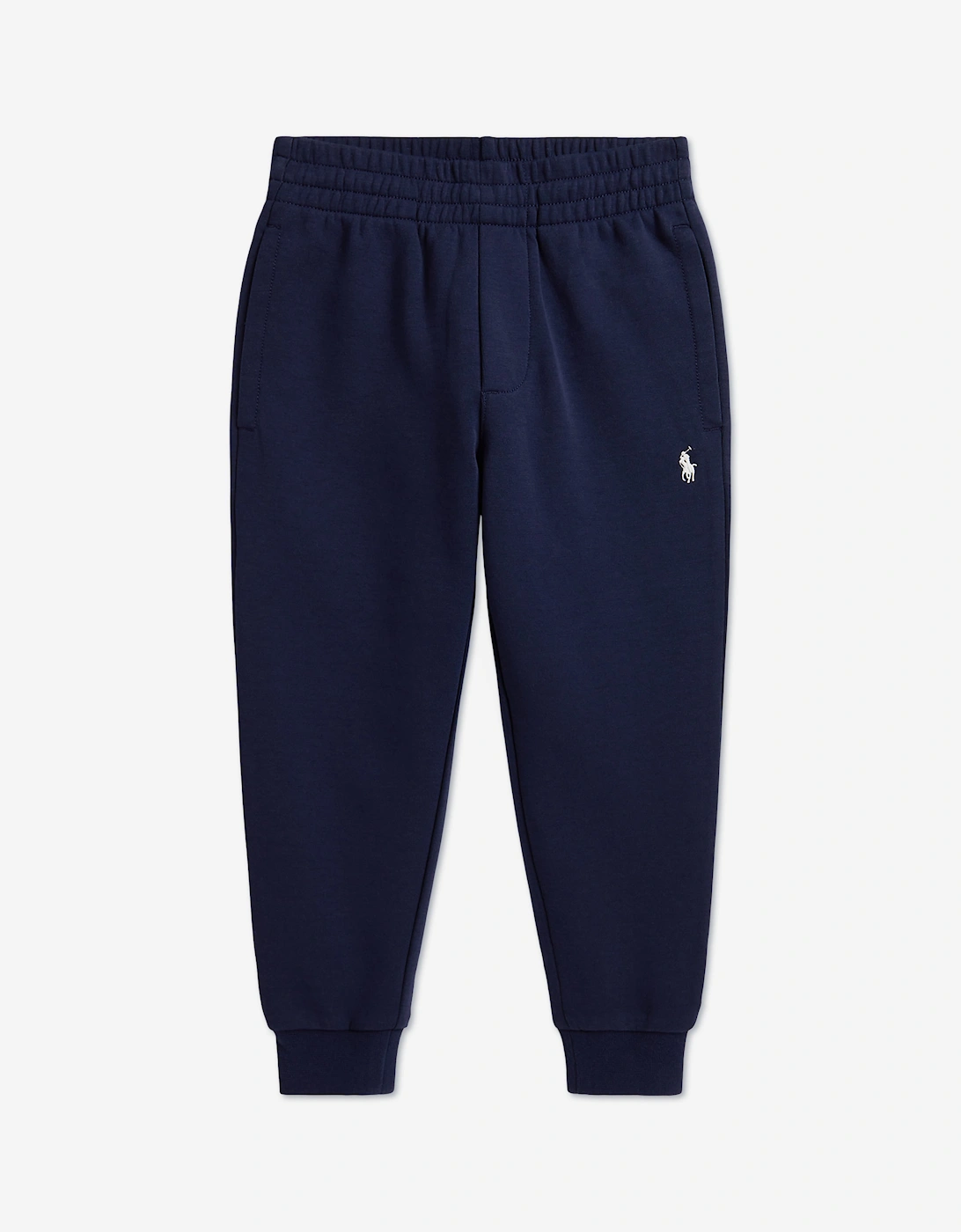Ralph Lauren Boys Double Knit Tech Joggers in Navy