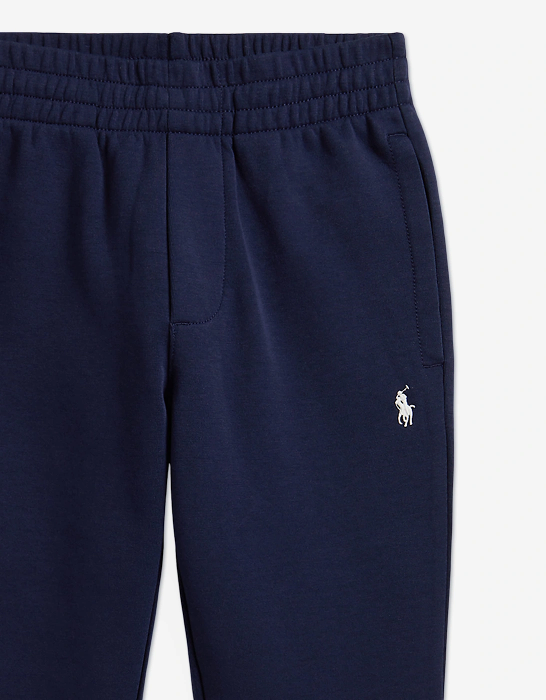 Ralph Lauren Boys Double Knit Tech Joggers in Navy