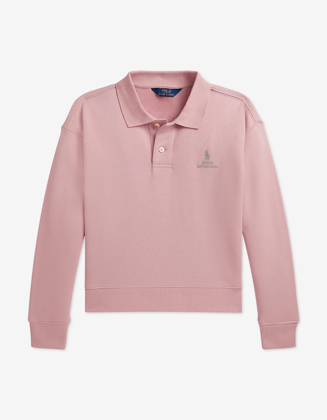 Ralph Lauren Girls Terry Knit Sweatshirt in Pink
