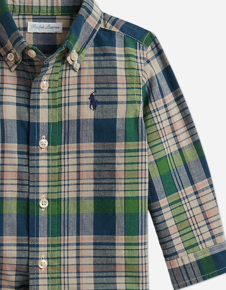 Ralph Lauren Baby Boys Shirt and Shorts Set in Multicolour