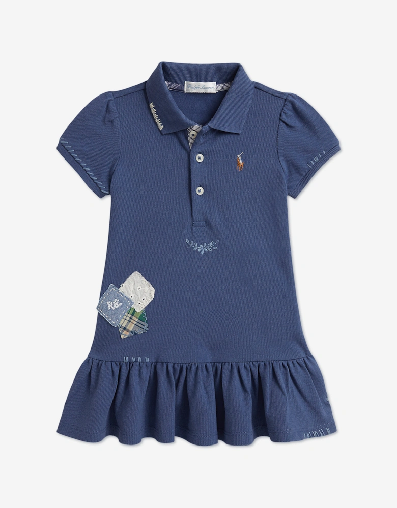 Ralph Lauren Baby Girls Polo Dress in Blue