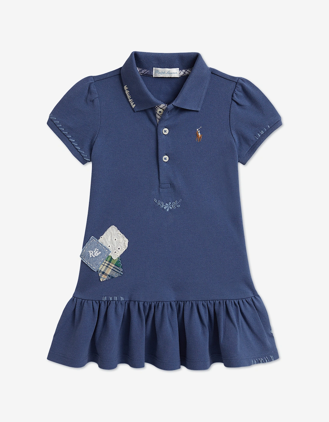 Ralph Lauren Baby Girls Polo Dress in Blue