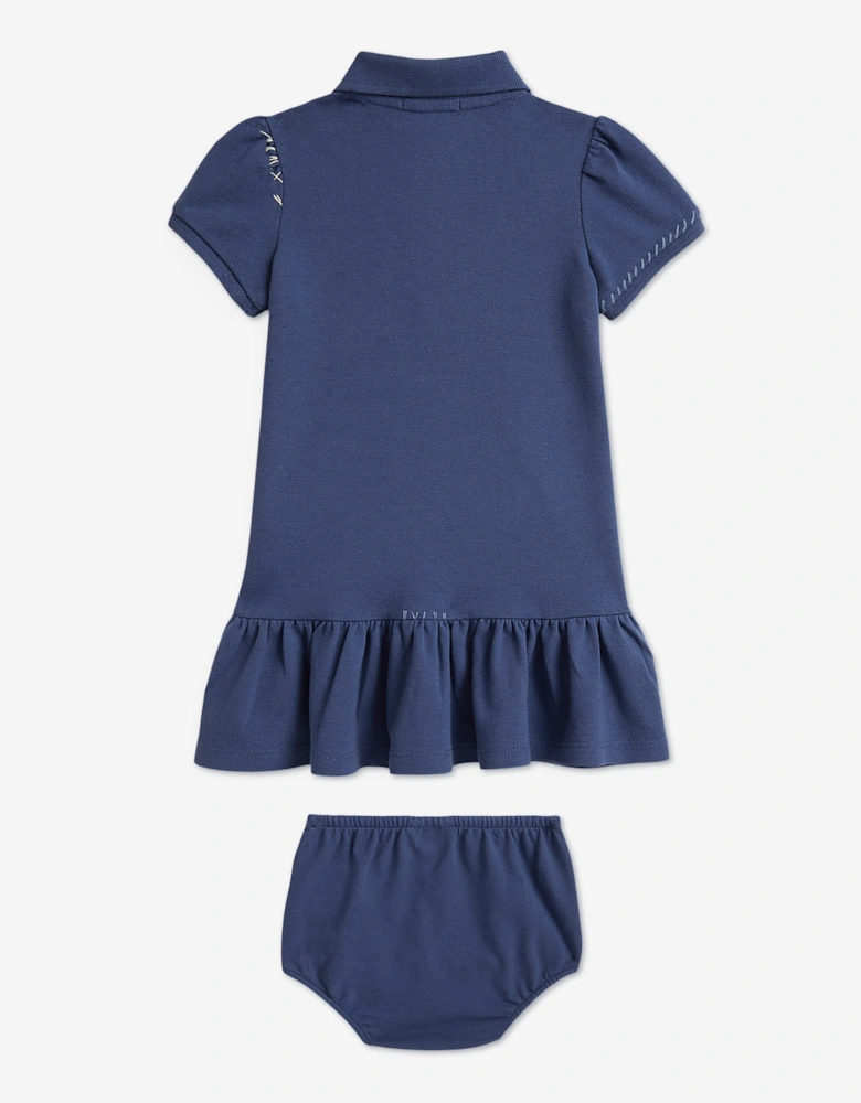 Ralph Lauren Baby Girls Polo Dress in Blue