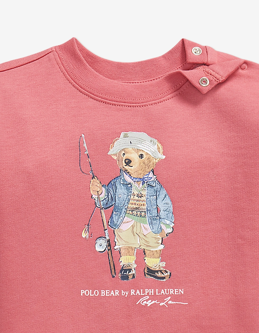 Ralph Lauren Baby Boys Polo Bear Sweatshirt in Pink