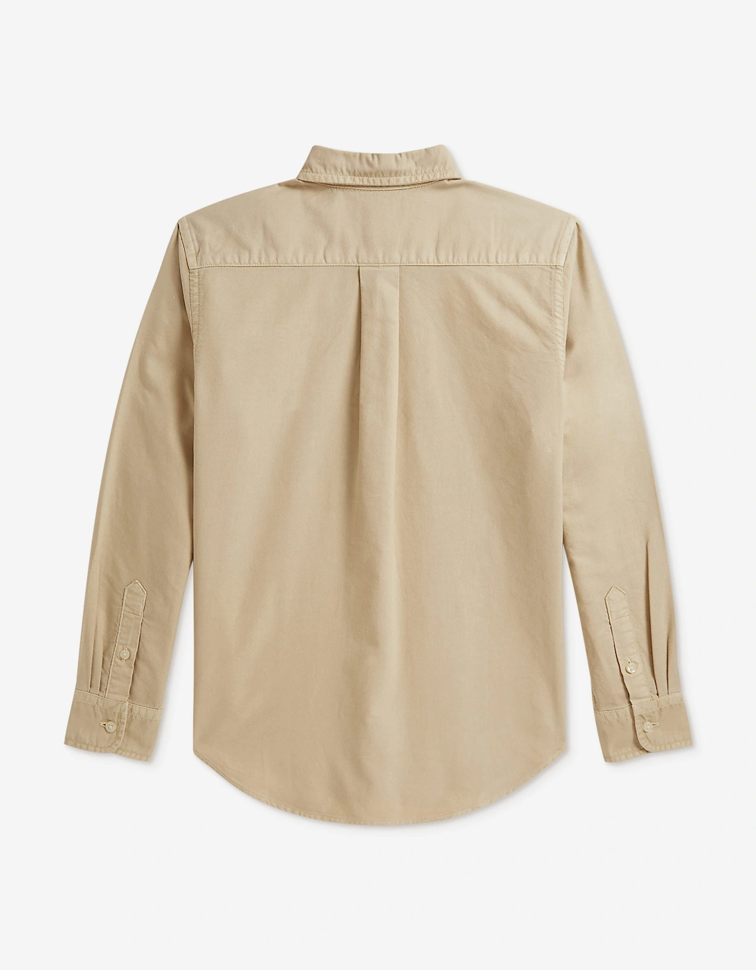 Ralph Lauren Boys Cotton Oxford Shirt in Beige