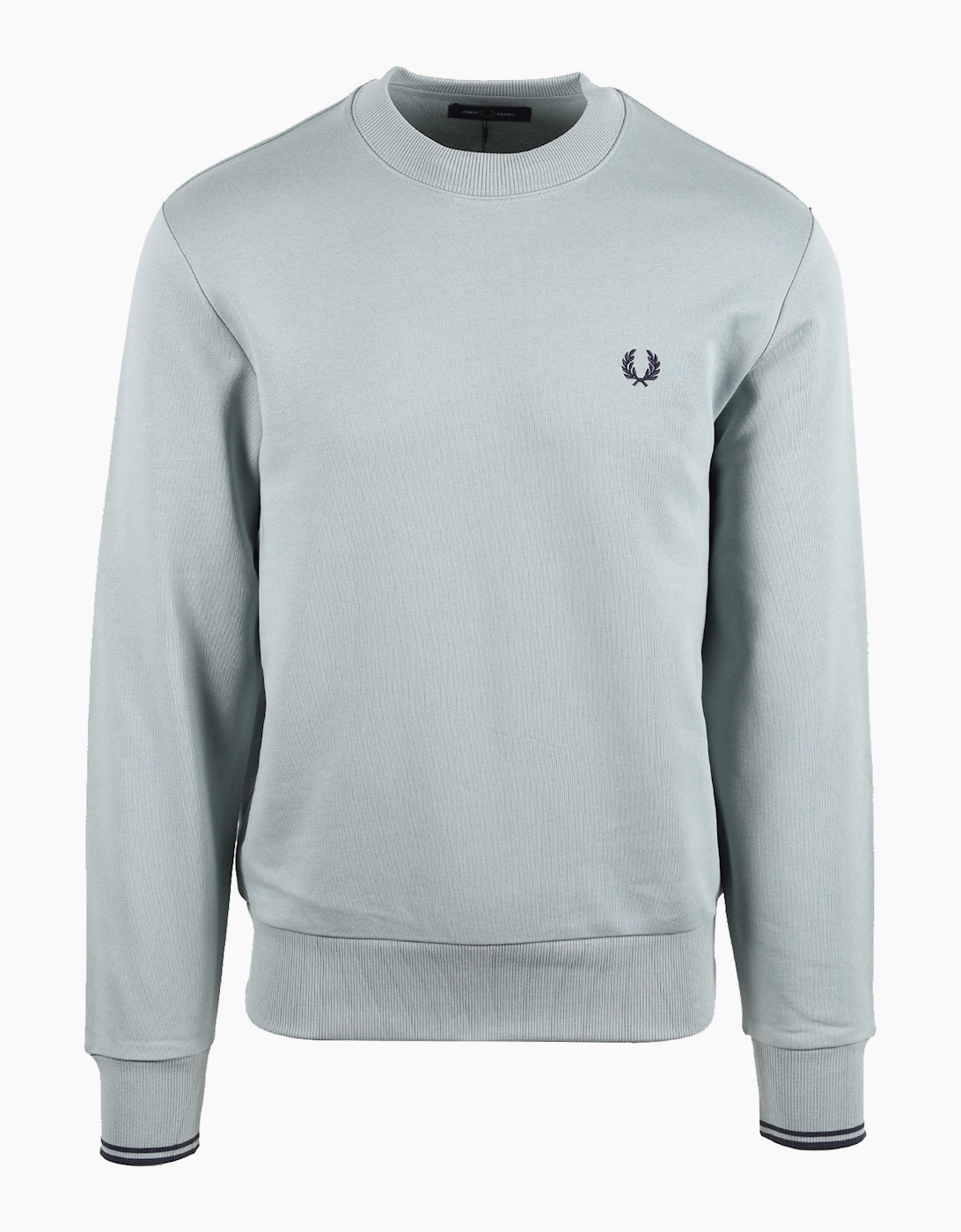 FRED PERRY CREW NECK SWEATSHIRT silver blue/dark airforce, 4 of 3