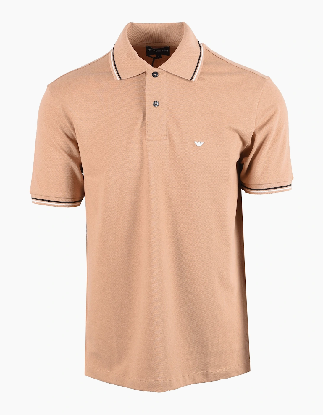 EMPORIO ARMANI ESSENTIAL TIPPED POLO BEIGE, 4 of 3