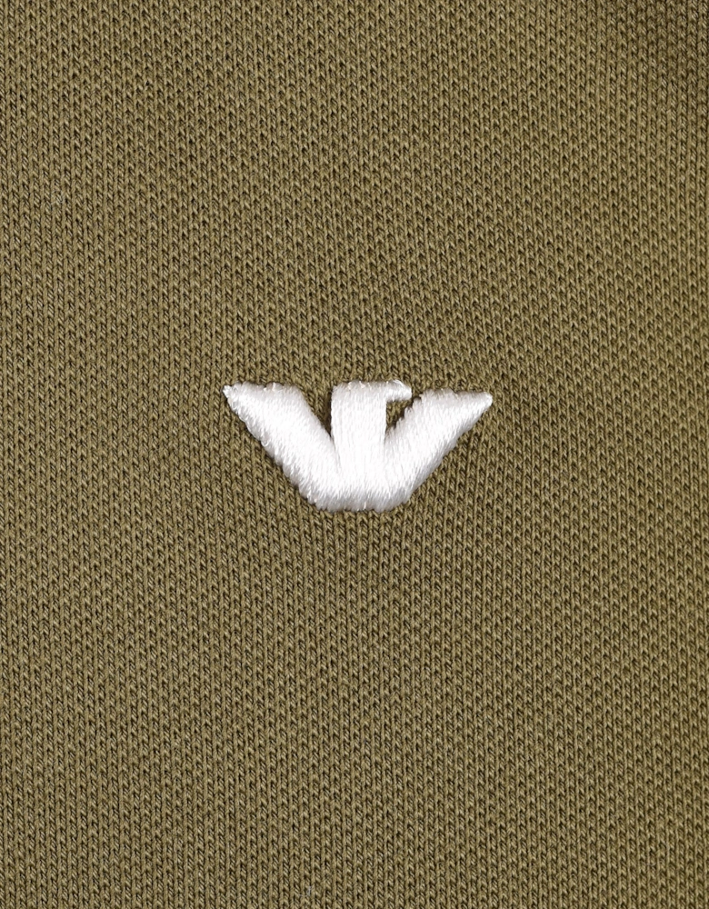 EMPORIO ARMANI ESSENTIAL TIPPED POLO GREEN