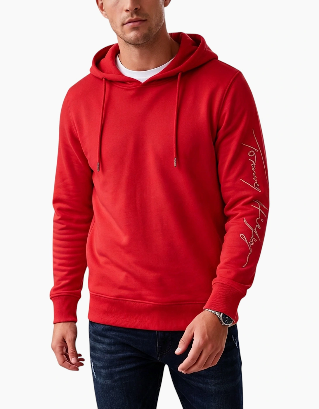 Tommy Hilfiger Mens Hoodie Casual Cotton Top, 3 of 2