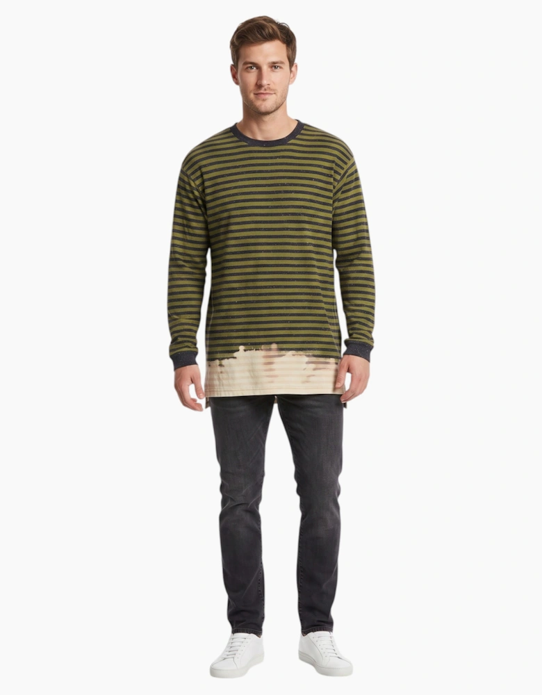 DIESEL T HALO Mens T Shirt Crew Neck Casual Cotton Long Sleeve Summer Tees