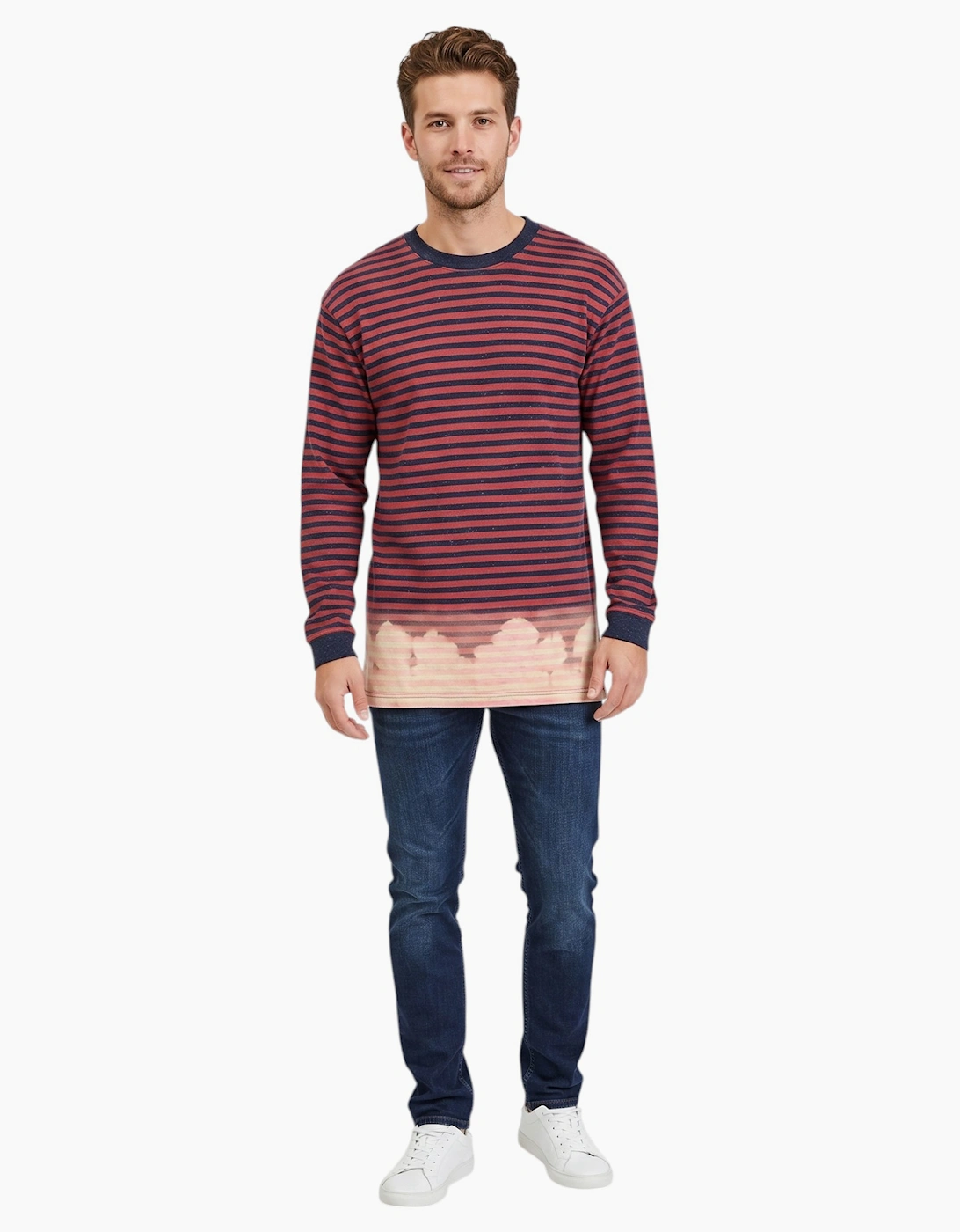 DIESEL T HALO Mens T Shirt Crew Neck Casual Cotton Long Sleeve Summer Tees