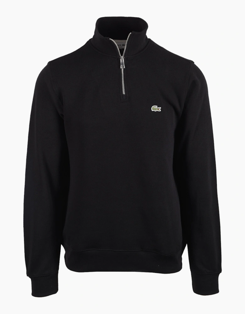 LACOSTEB HALF ZIP SWEATSHIRT BLACK
