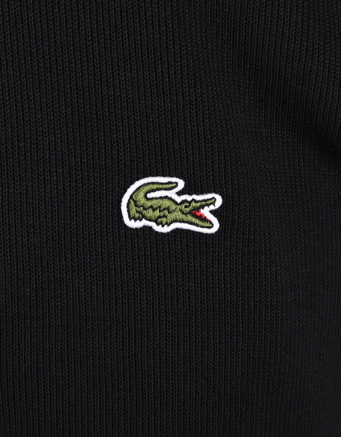 LACOSTEB HALF ZIP SWEATSHIRT BLACK