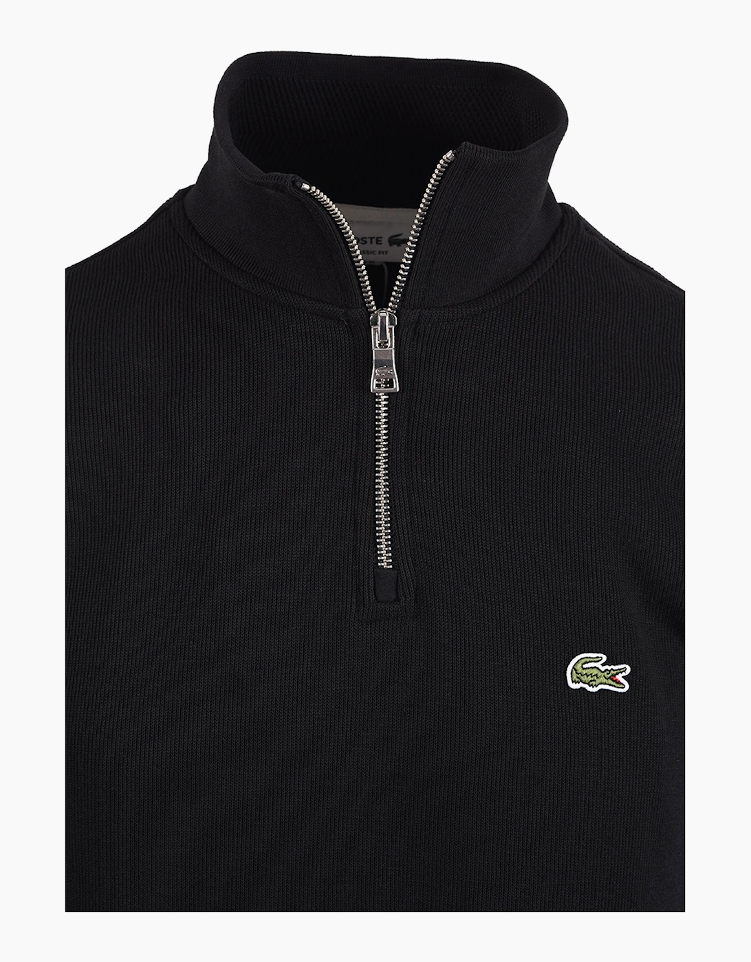 LACOSTEB HALF ZIP SWEATSHIRT BLACK
