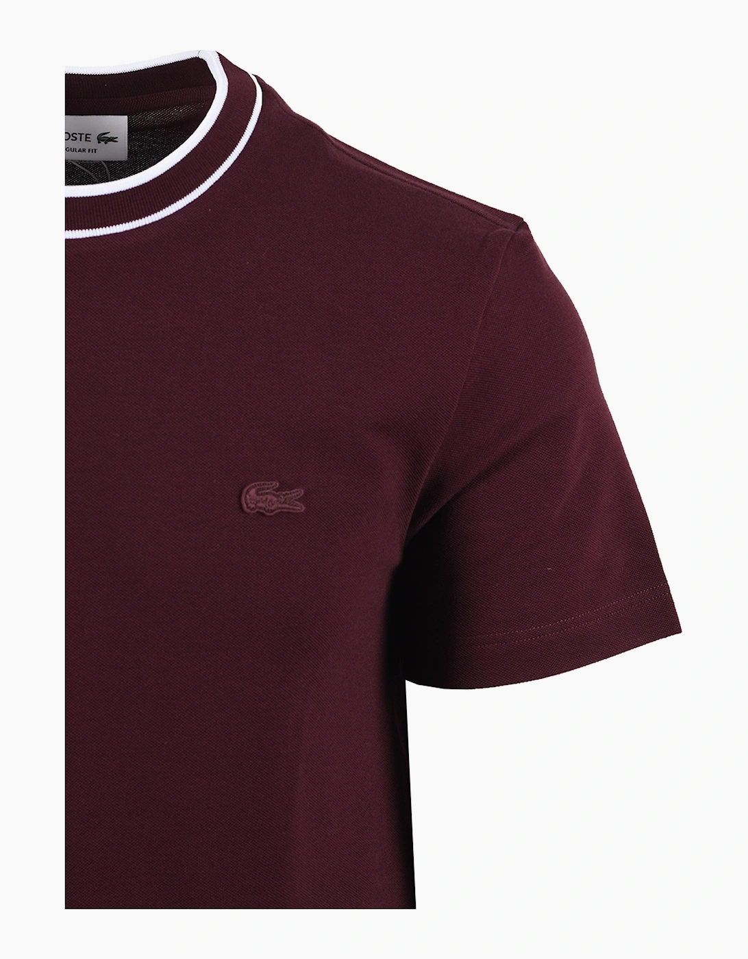 LACOSTE TEE SHIRT BURGUNDY