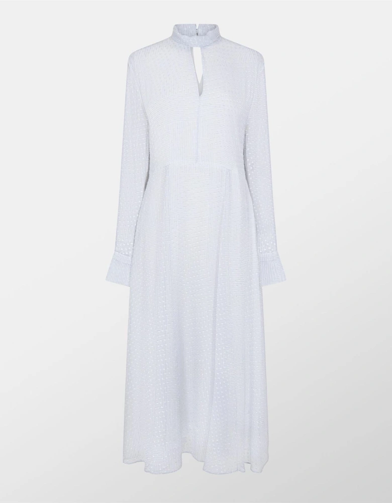 High Neck Maxi A-Line Dress
