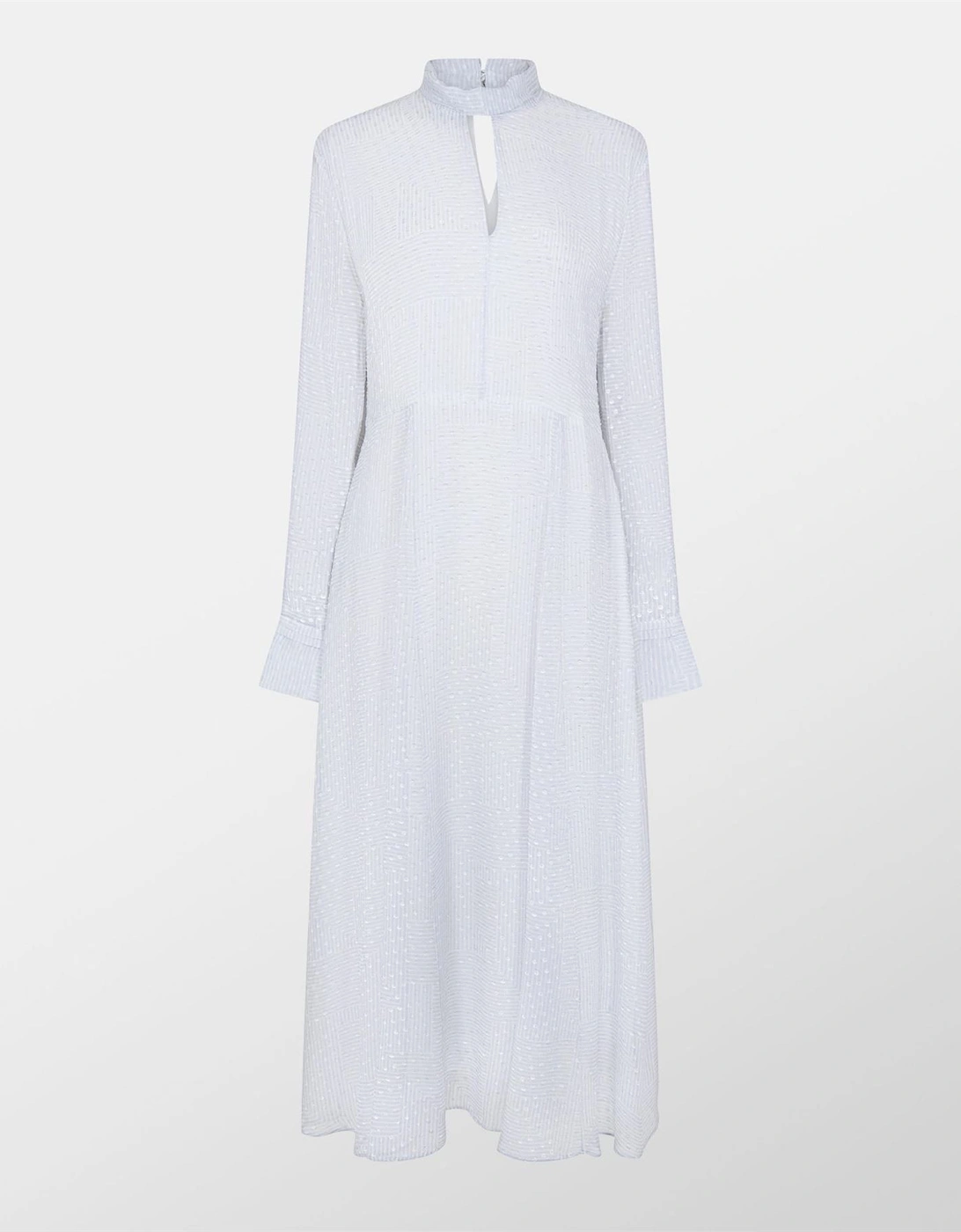 High Neck Maxi A-Line Dress