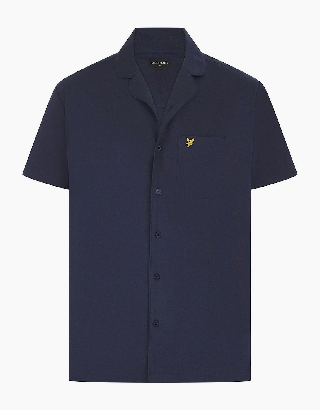 Collared Neck Short Sleeve Pyjama Set with Golden Eagle Branding