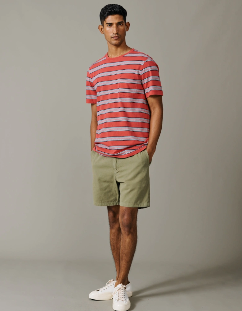 Barnes Striped Pocket T-Shirt