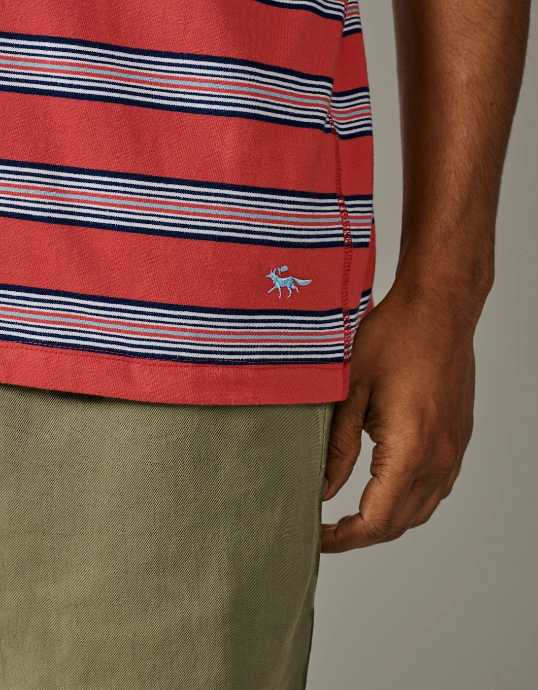 Barnes Striped Pocket T-Shirt