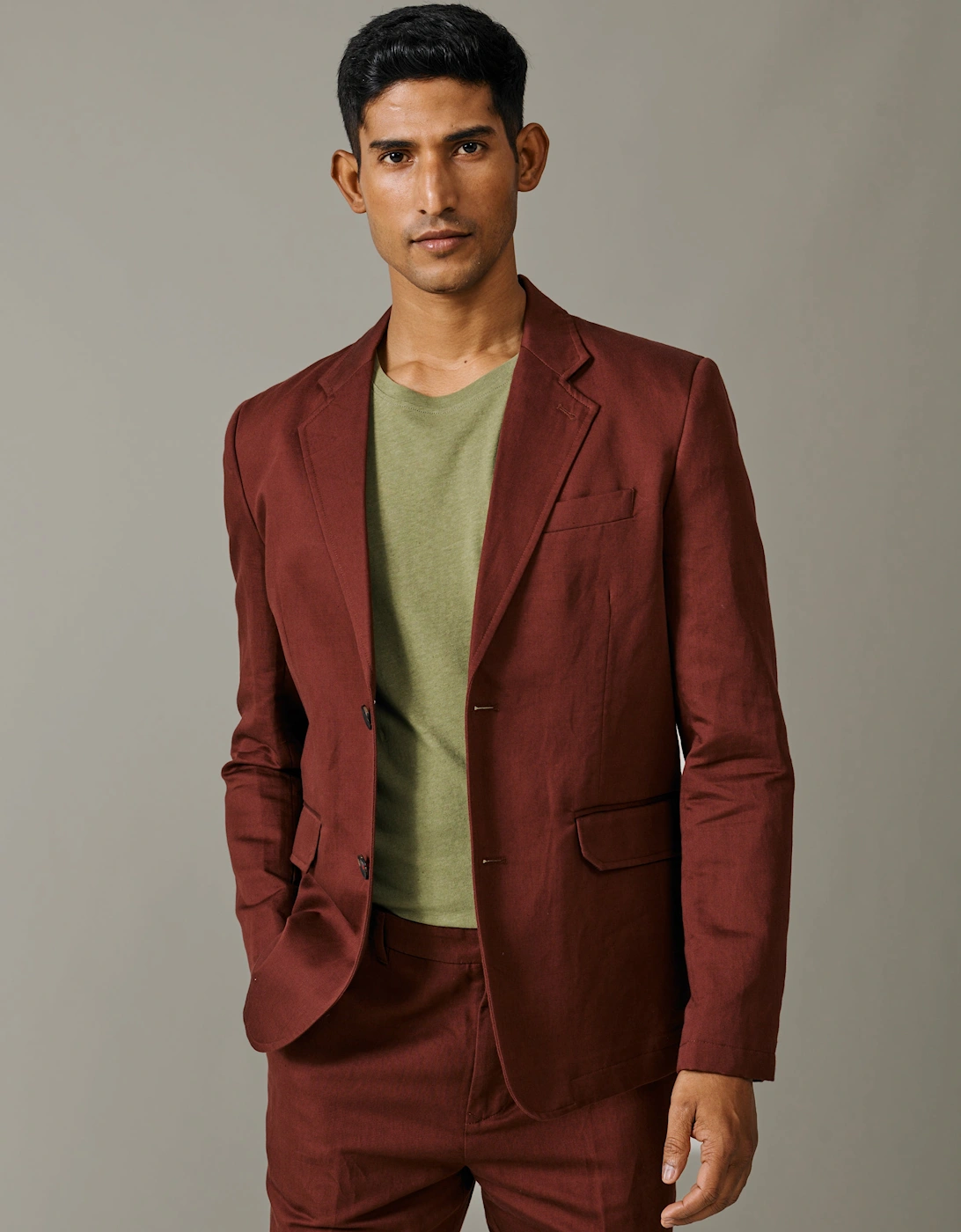 Aubin Men's Brown Pasmore Jacket - Size Regular/38