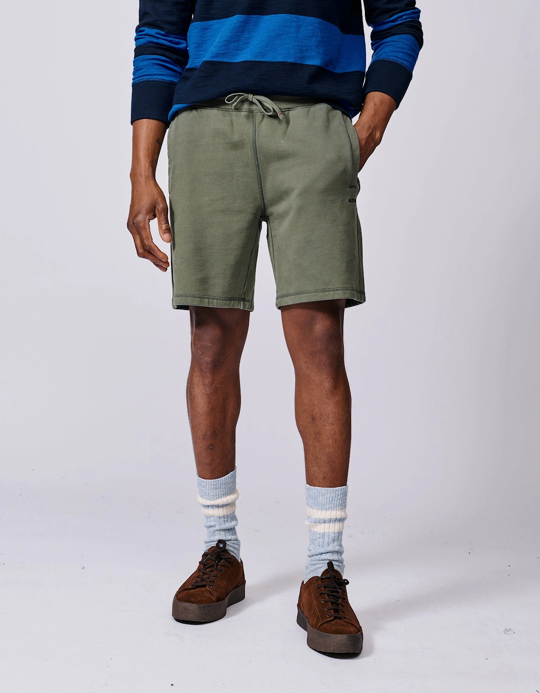 Aubin Men's Green Glebe Sweat Short - Size 38/39/32