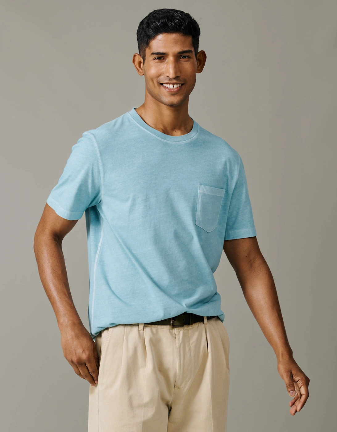 Hareby Garment Dyed Cotton T-Shirt, 6 of 5