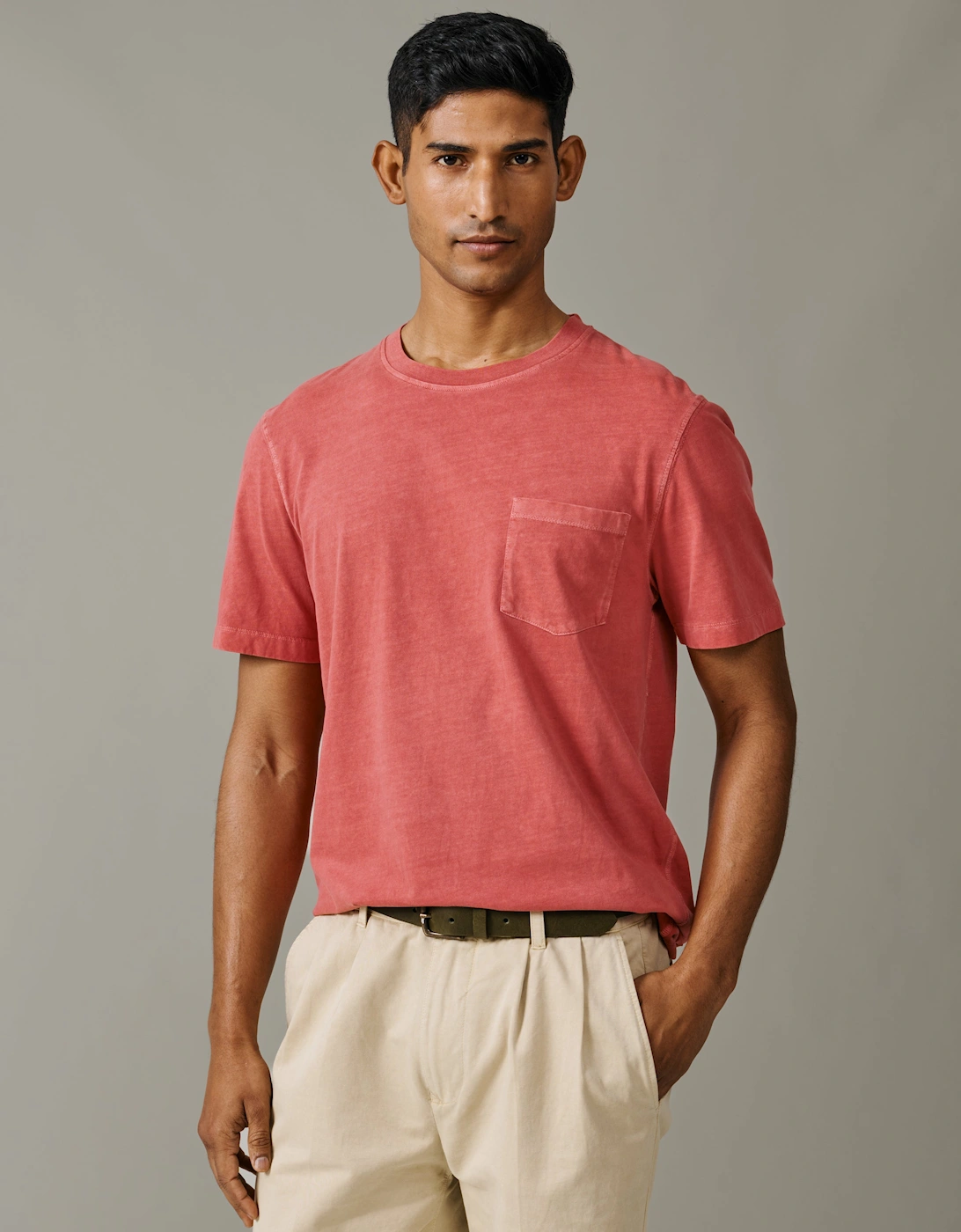 Hareby Garment Dyed Cotton T-Shirt, 6 of 5