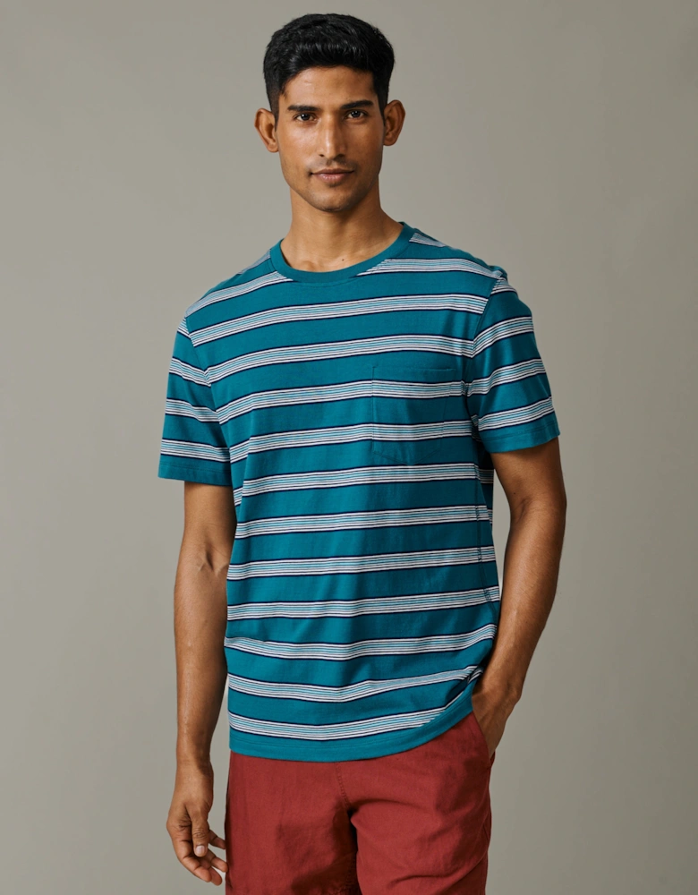 Barnes Striped Pocket T-Shirt