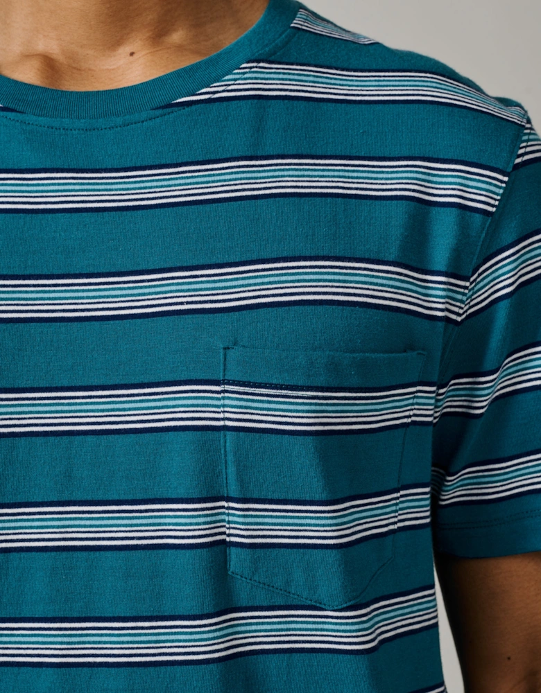 Barnes Striped Pocket T-Shirt