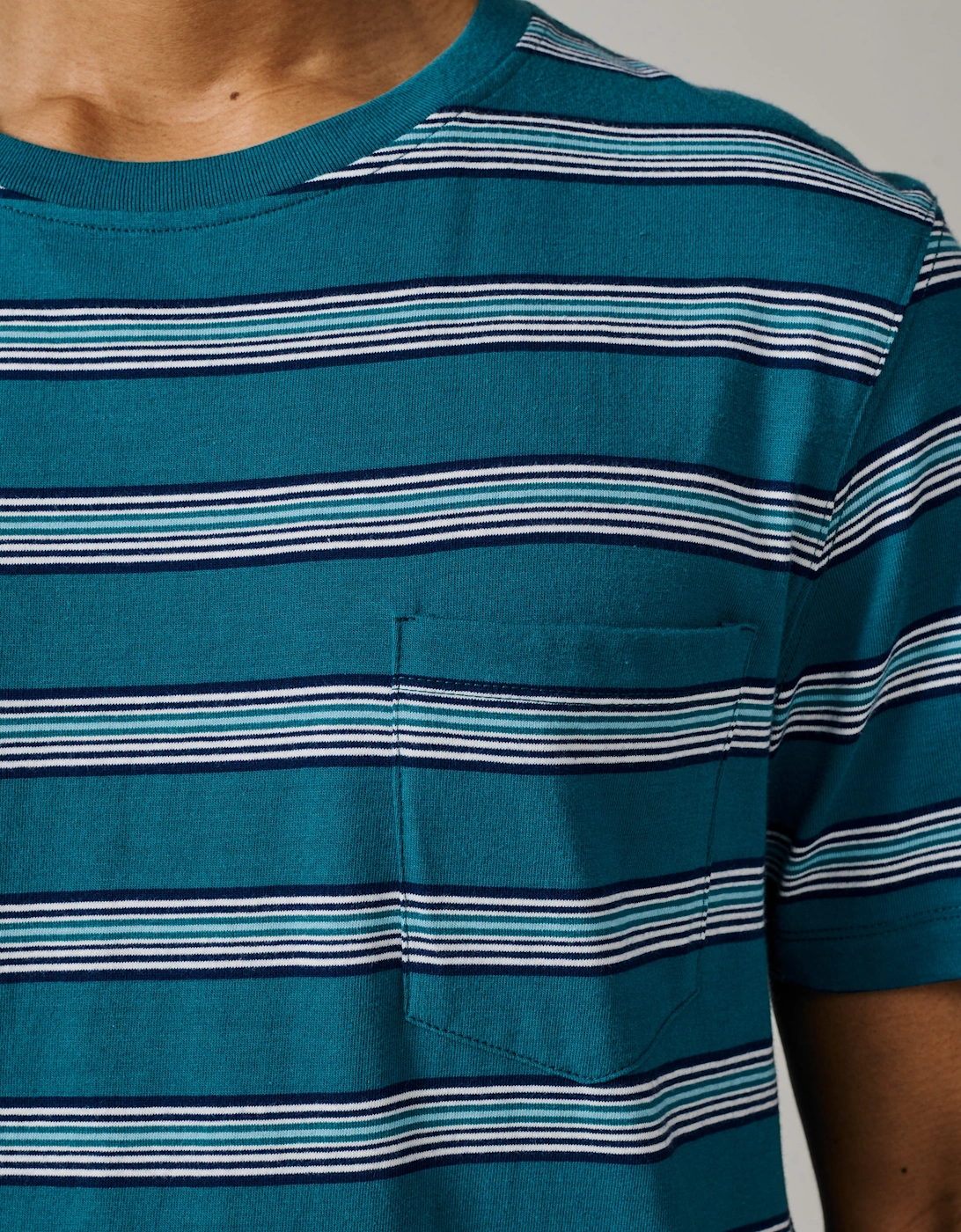 Barnes Striped Pocket T-Shirt