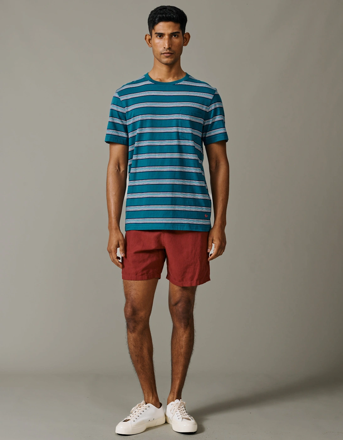 Barnes Striped Pocket T-Shirt