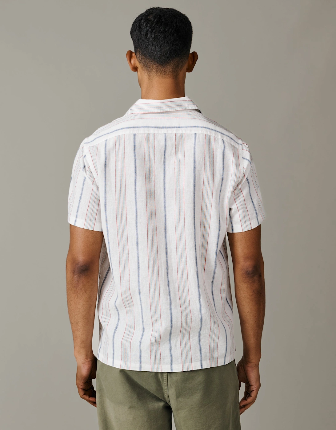 Abbey Cuban Collar Short Sleeved Shirt