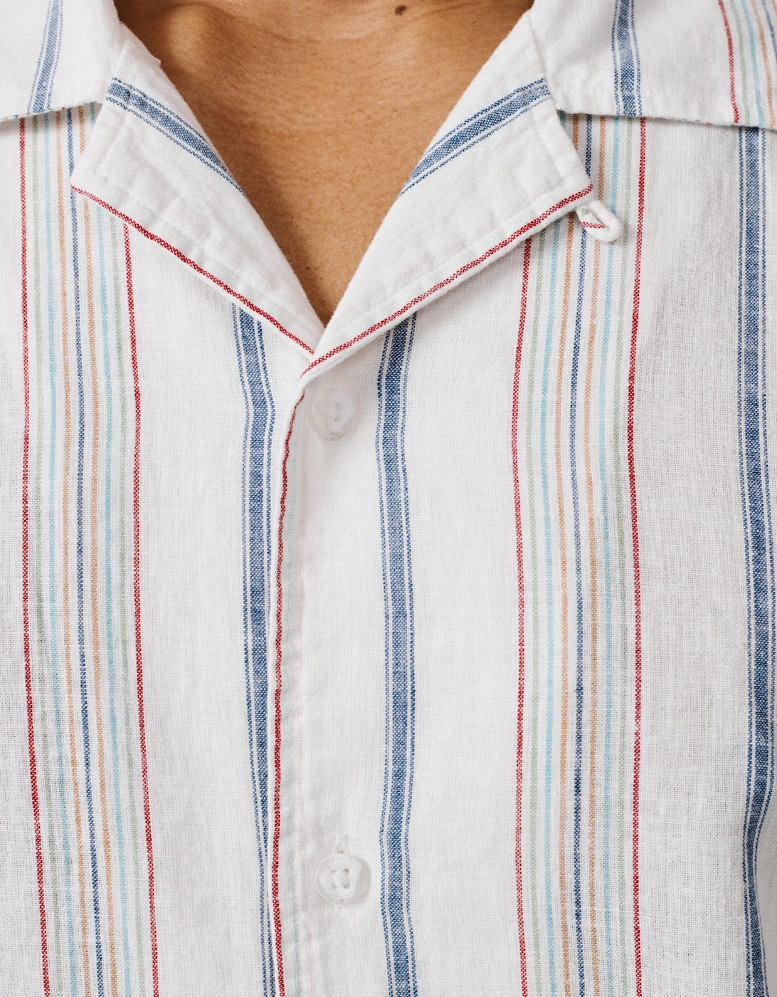 Abbey Cuban Collar Short Sleeved Shirt