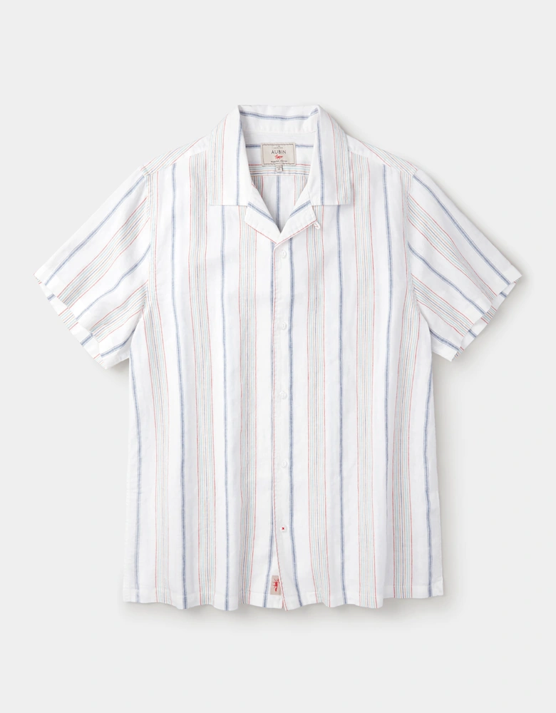 Abbey Cuban Collar Short Sleeved Shirt