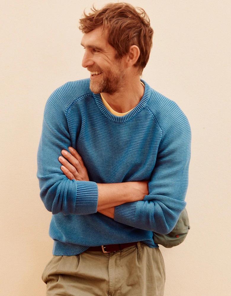 Saxilby Cotton Tuck Stitch Crew