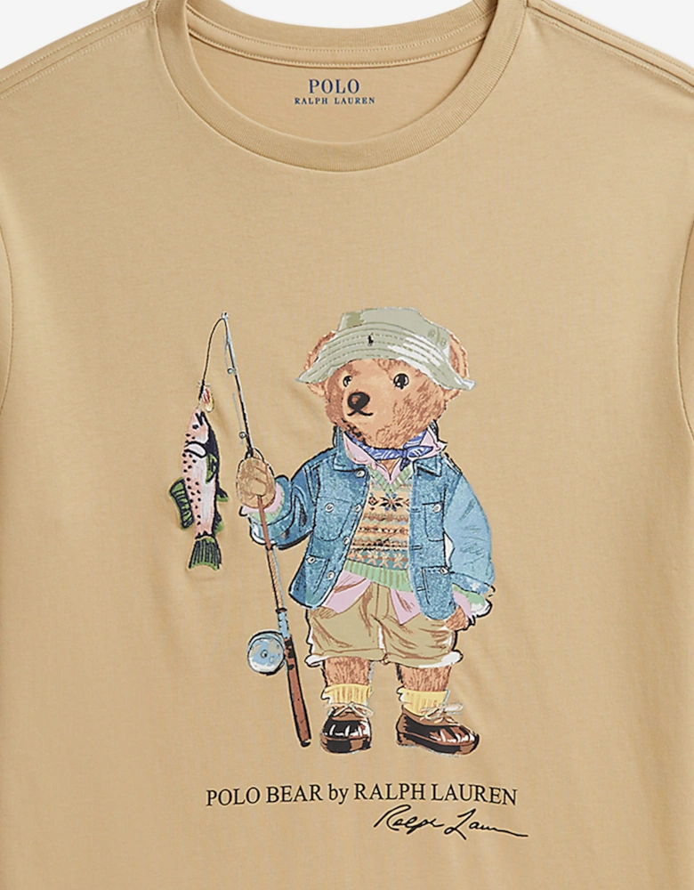 Ralph Lauren Boys Polo Bear T-Shirt in Beige