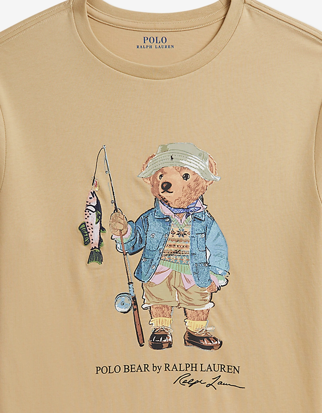 Ralph Lauren Boys Polo Bear T-Shirt in Beige