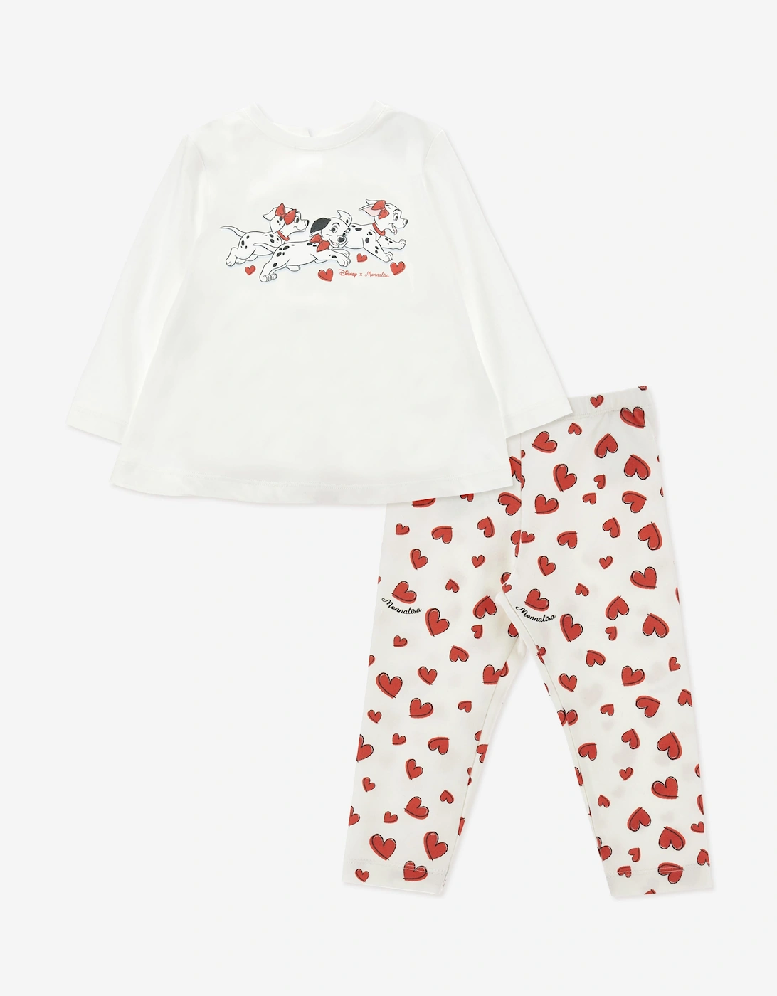 Monnalisa Baby Girls Disney 101 Dalmations Leggings Set in Ivory, 7 of 6