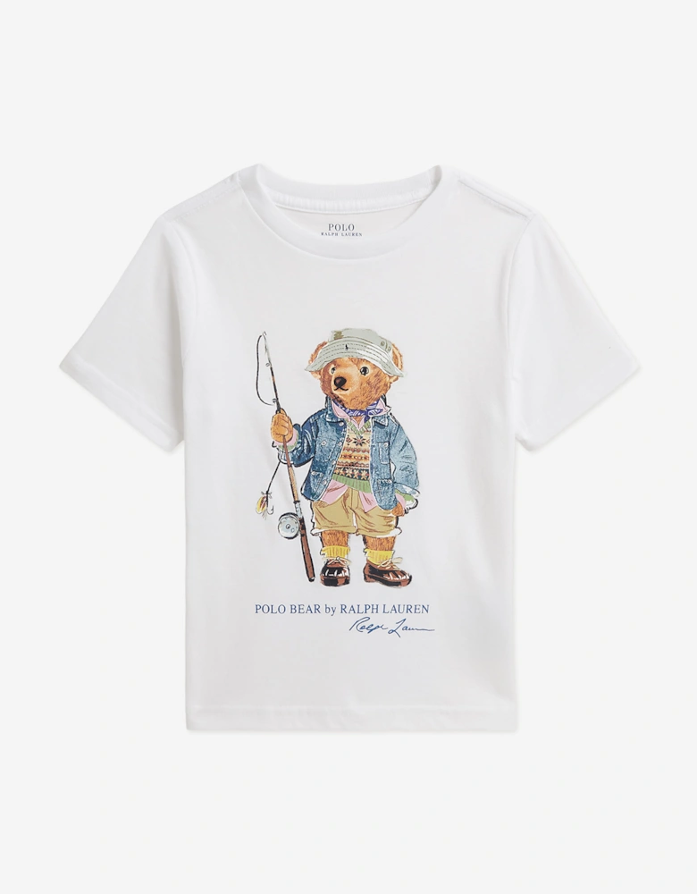 Ralph Lauren Boys Polo Bear T-Shirt in White