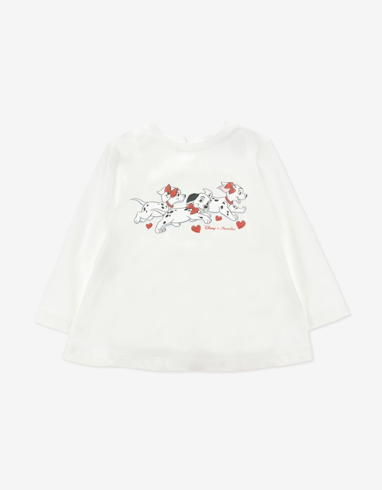 Monnalisa Baby Girls Disney 101 Dalmations Leggings Set in Ivory