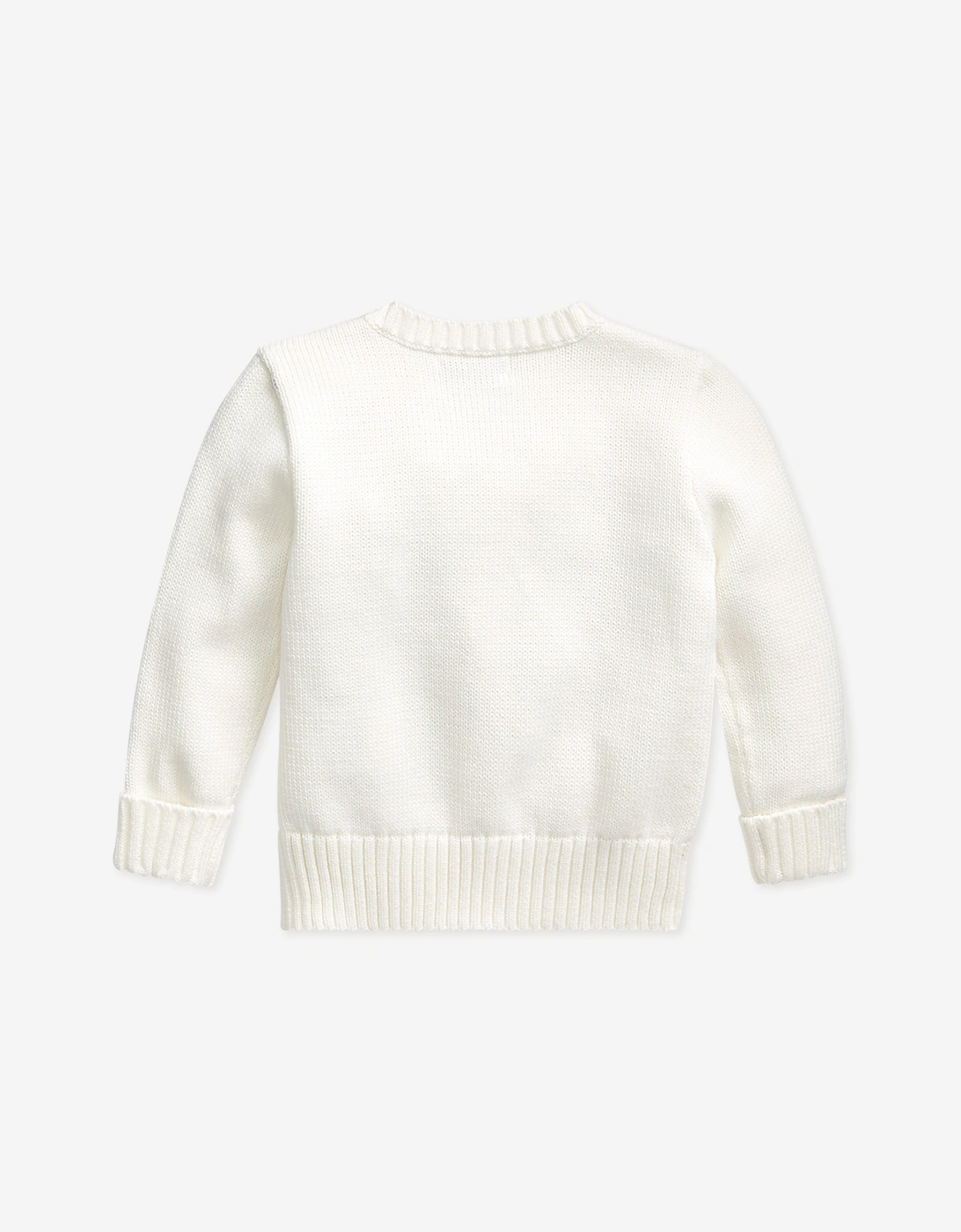 Ralph Lauren Baby Boys Ivory Bear Sweater