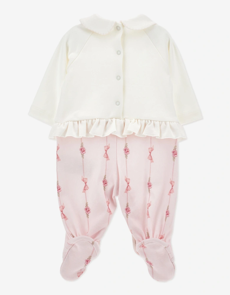 Monnalisa Baby Girls Carousel Horse Babygrow Gift Set in Pink