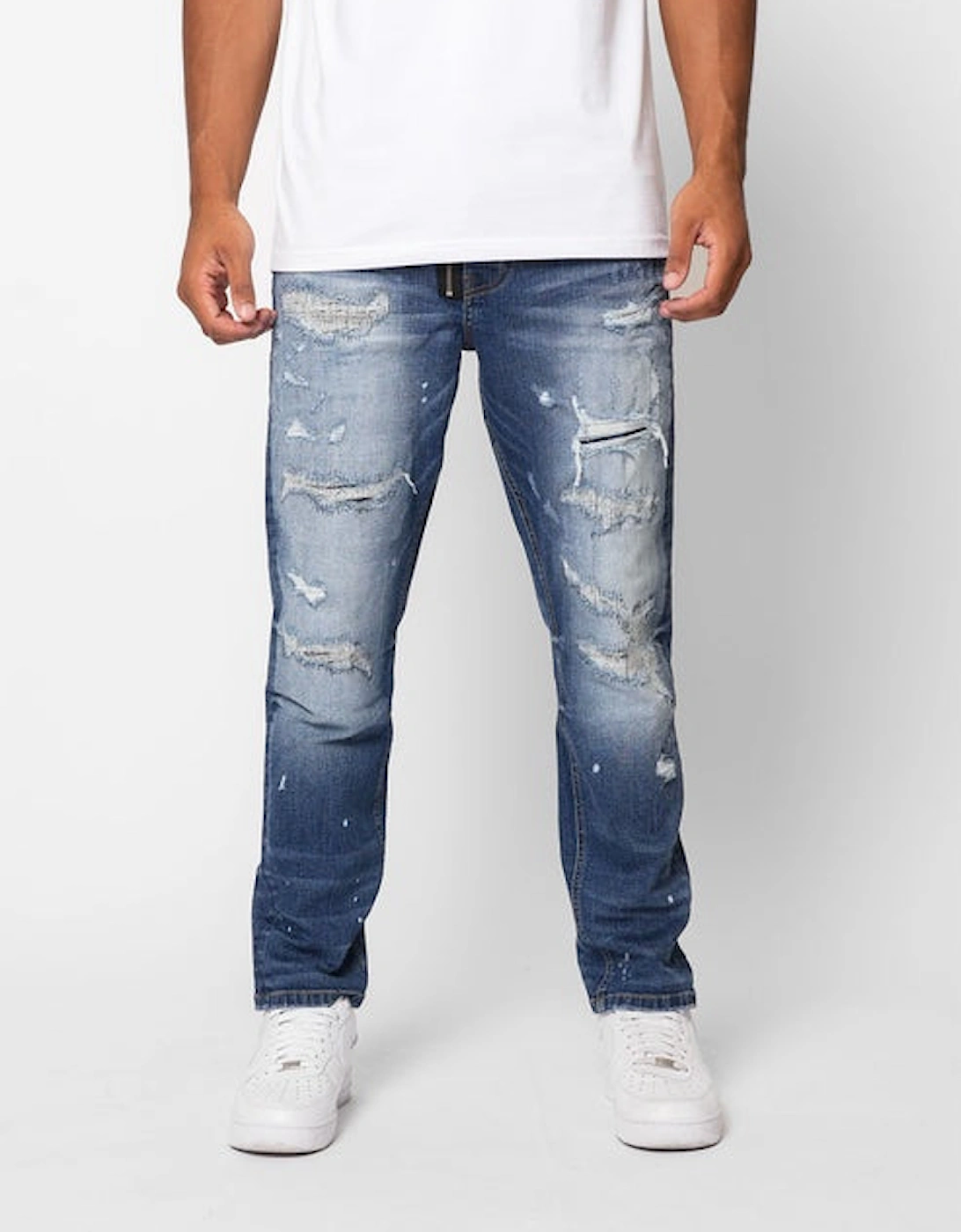 Valere Milano Cengalo Rip & Repair Jean - Blue, 9 of 8
