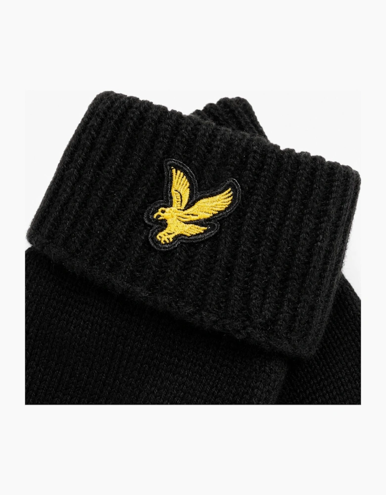 Lyle & Scott Merino Wool Blend Gloves Jet Black