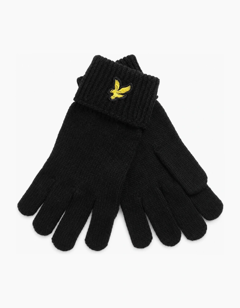 Lyle & Scott Merino Wool Blend Gloves Jet Black
