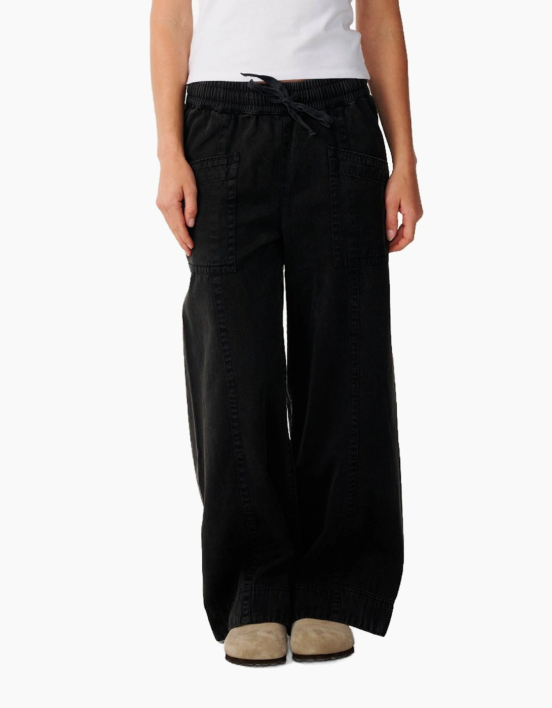 Rip Curl Womens Bossa Nova Twill Wide Leg Trousers