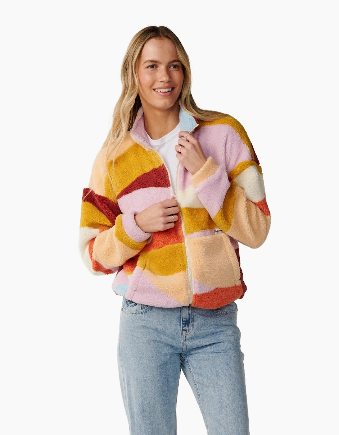 Rip Curl Womens Retro Swell Standard Polar Full Zip Fleece, 2 of 1